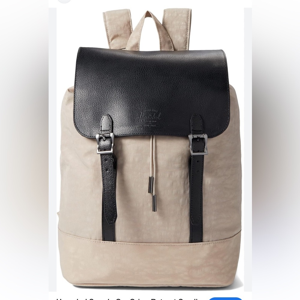 Herschel Black and Tan Backpack